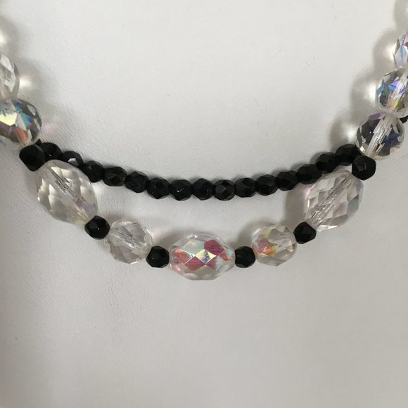 Vintage Austrian Crystal Layered Necklace - MINT - Picture 4 of 9